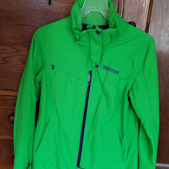 Marmot Jackets Coats Womens Membrain Coat S Green Purple